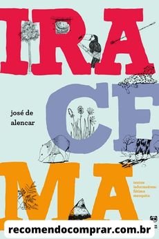Capa de Iracema, que é um dos melhores livros da literatura brasileira romântica