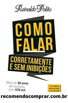 Capa do livro Como Falar Corretamente e Sem Inibições. Outro livro de Reinaldo Polito em nossa lista de dicas para uma boa dicção