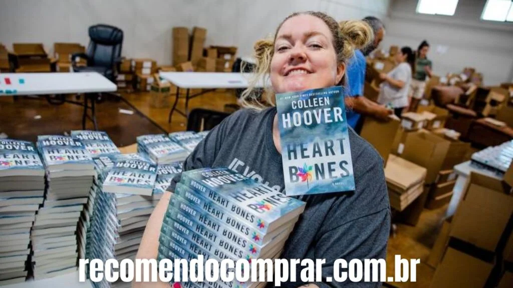 Colleen Hoover e seus livros.