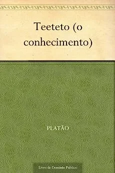 Capa do livro Teeteto (o conhecimento) de Platão