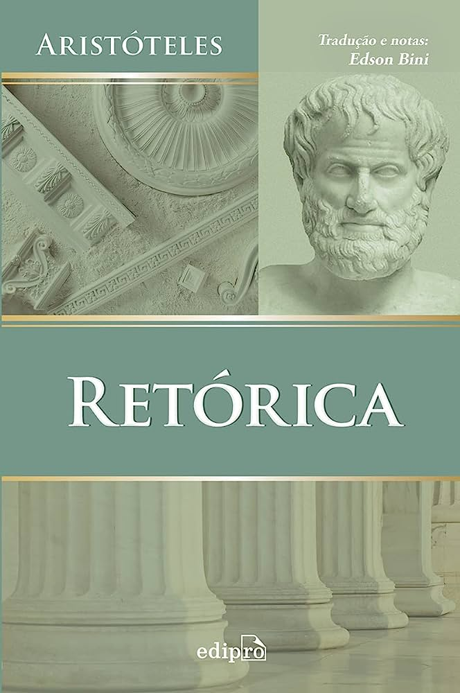 Capa de Retórica por Aristóteles