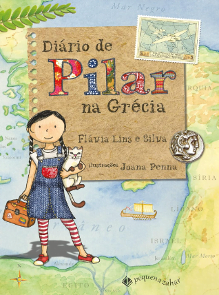 Capa de Diário de Pilar na Grécia, por Flávia Lins e Silva