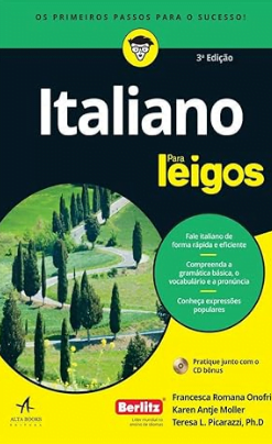 Capa do livro Italiano Para Leigos, por Francesca Romana Onofri
