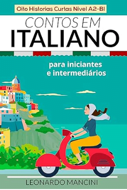 Capa de Contos em Italiano para Iniciantes e Intermediários
