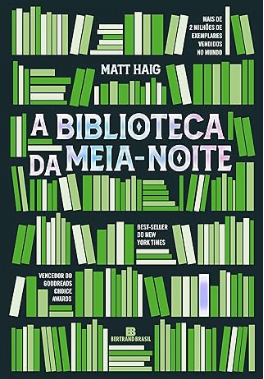 Capa de A Biblioteca da Meia-Noite, por Matt Haig, que fecha a nossa lista dos melhores livros de mistério.