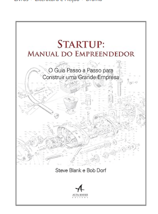 Capa do livro Startup: Manual do Empreendedor, que fecha a nossa lista dos melhores livros sobre startups.