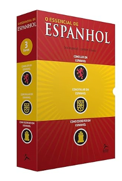 Imagem de O Essencial em Espanhol: Caixa com 3 Volumes, que fecha a nossa lista dos melhores livros para aprender Espanhol.