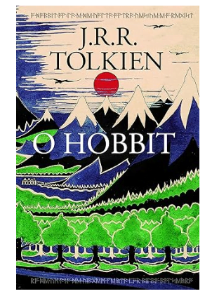 Capa de O Hobbit, the JRR Tolkien, que abre a nossa lista dos melhores livros sobre dragões.