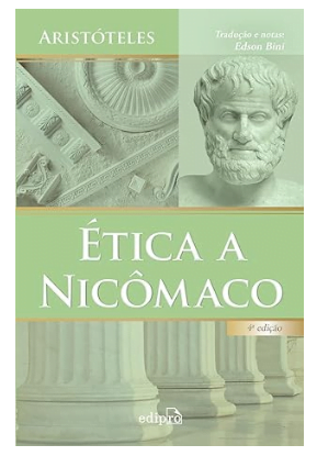 Capa de Ética a Nicômaco, de Aristóteles, que abre a nossa lista dos livros de filósofos gregos.