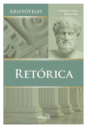 Capa de Retórica, de Aristóteles.