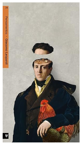 Capa do livro Pensamentos (Pensieri), de Giacomo Leopardi.